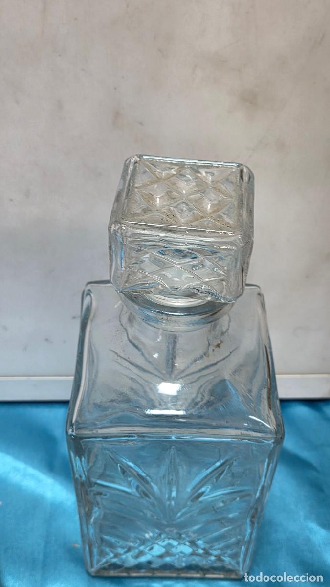 Vintage: botella de cristal de licor - Foto 2