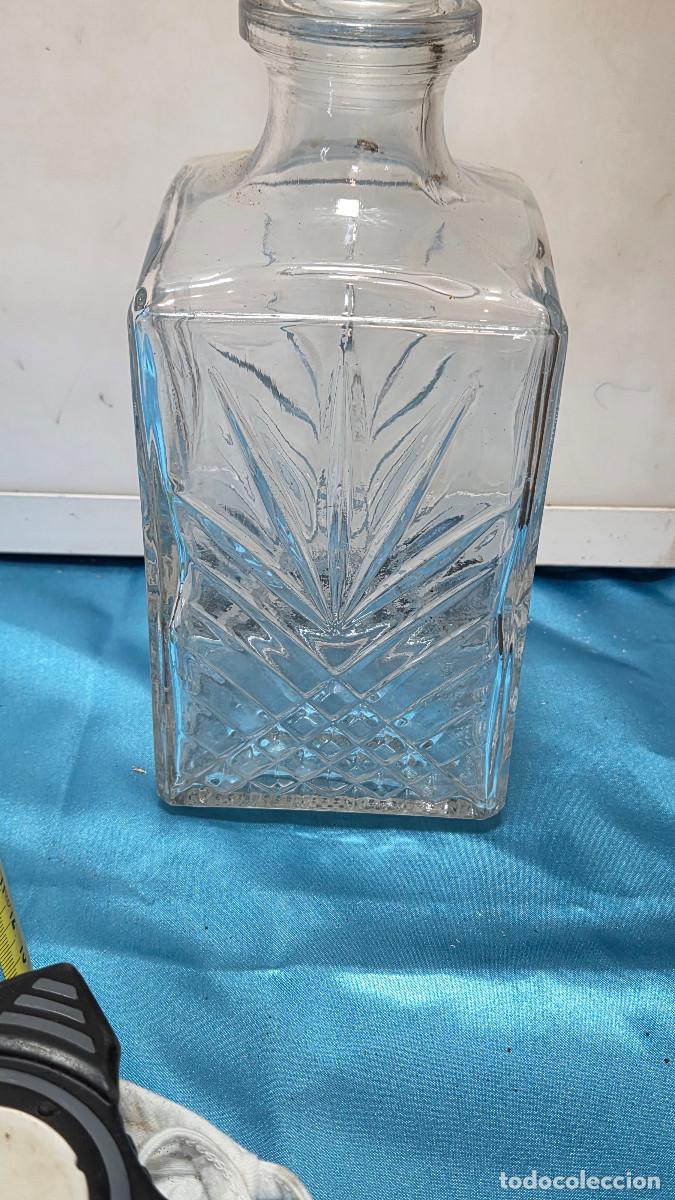Vintage: botella de cristal de licor - Foto 3