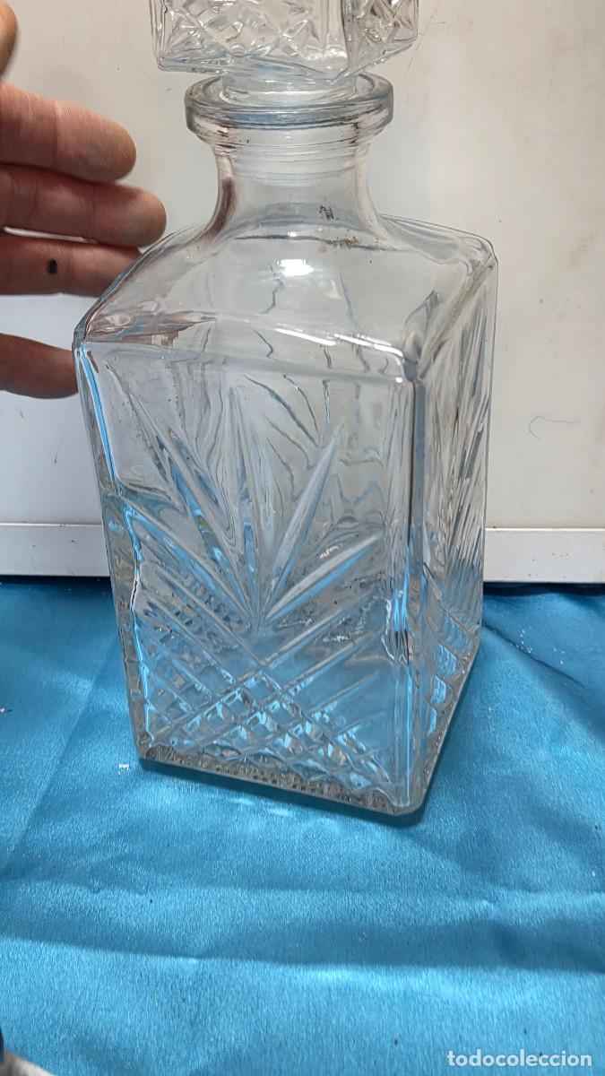 Vintage: botella de cristal de licor - Foto 4