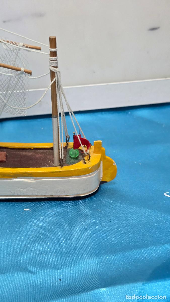 Vintage: figura de barco de madera - Foto 2
