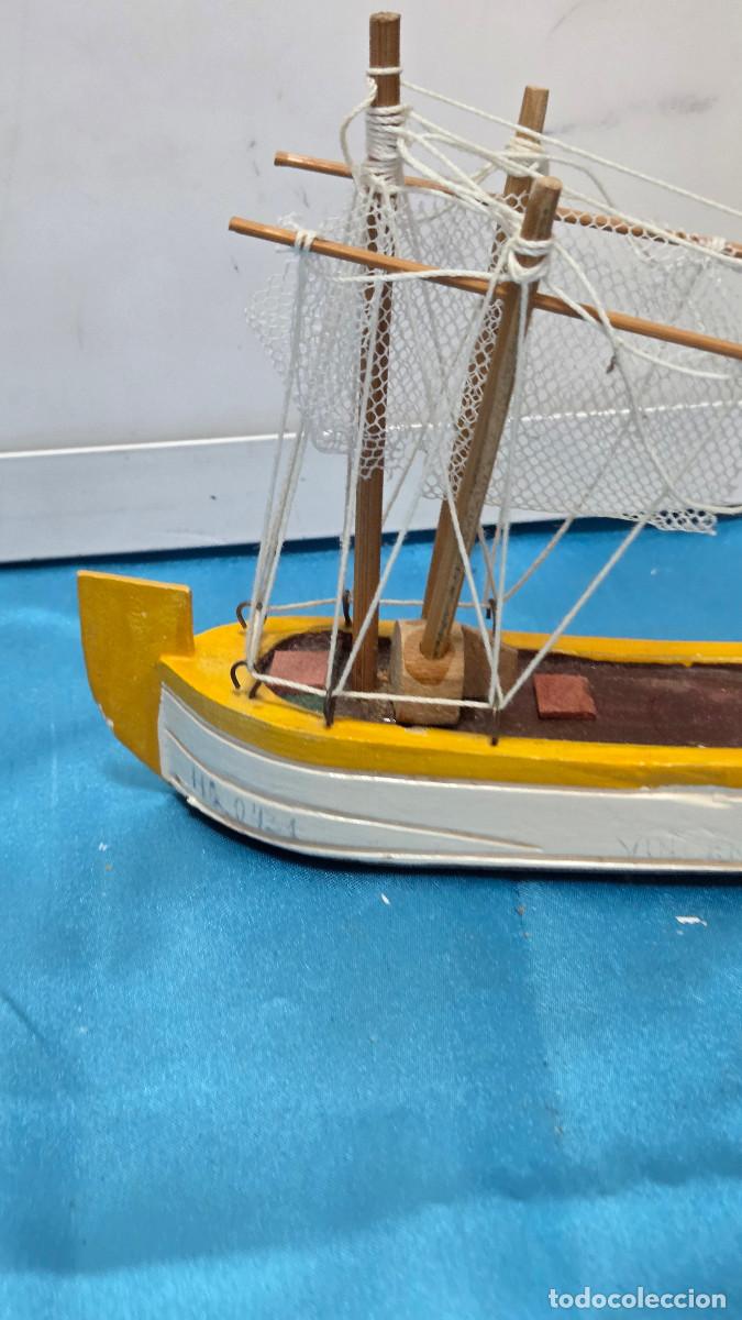 Vintage: figura de barco de madera - Foto 3