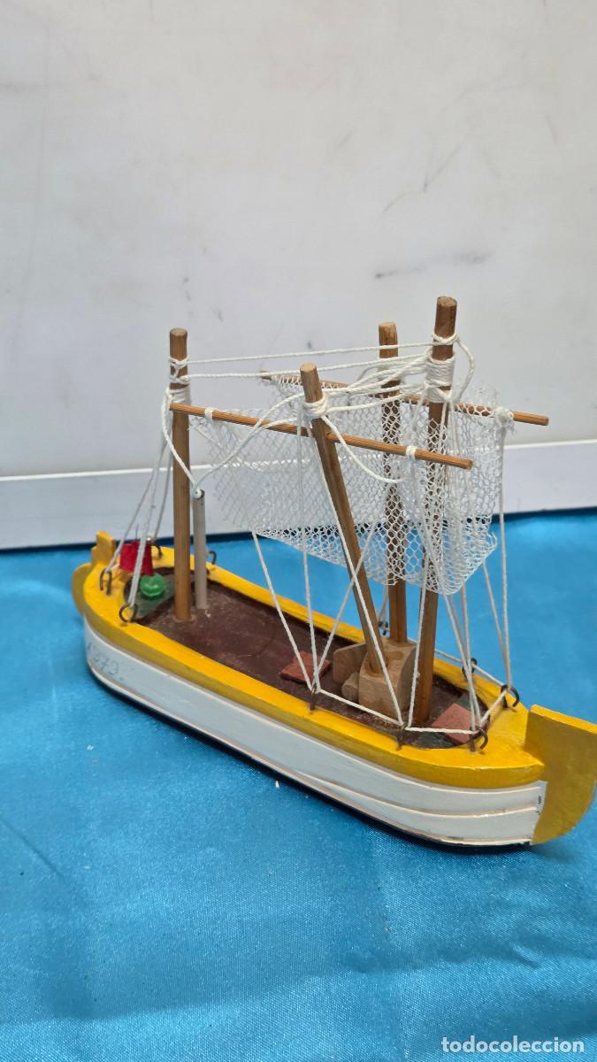 Vintage: figura de barco de madera - Foto 4
