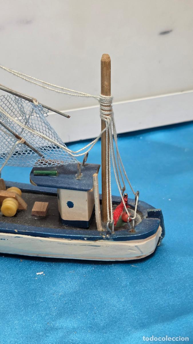 Vintage: figura de barco de madera - Foto 2