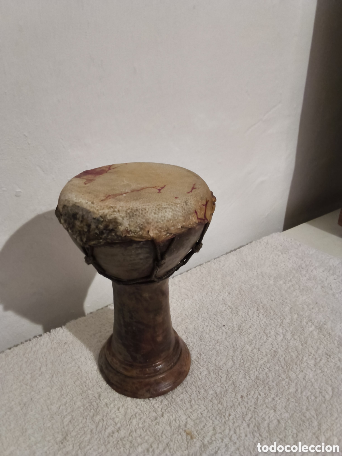 Vintage: Djembe de ceramica o barro