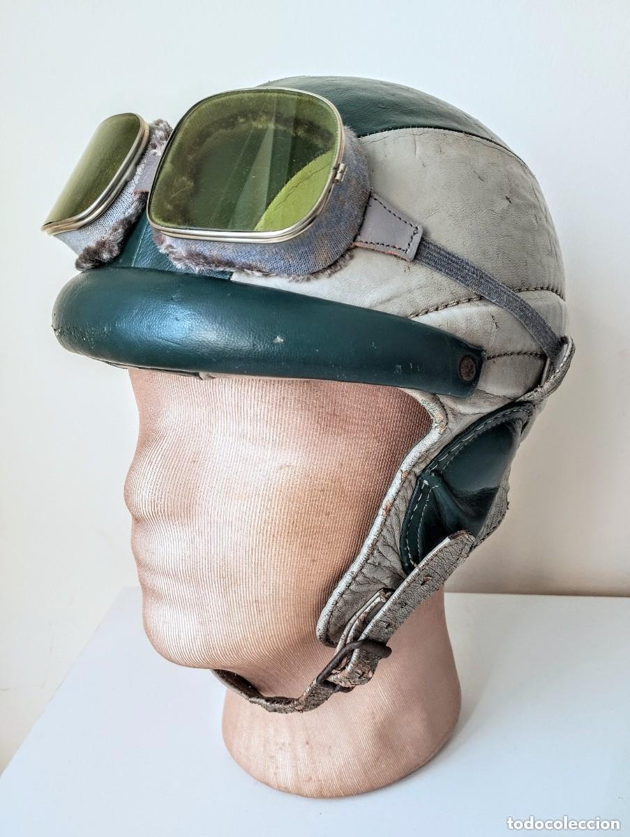 Vintage: Casco piloto y gafas a&ntilde;os 40/50