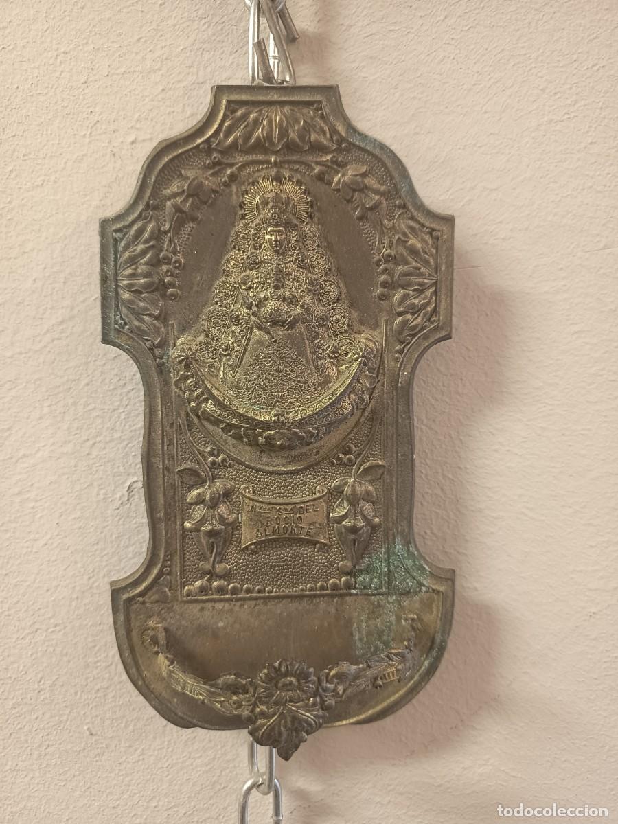 Vintage: Benditera antigua Virgen del Roc&iacute;o