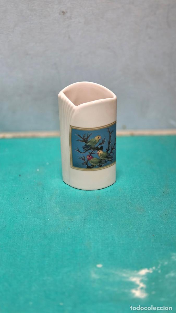 Vintage: palillero de porcelana firmado