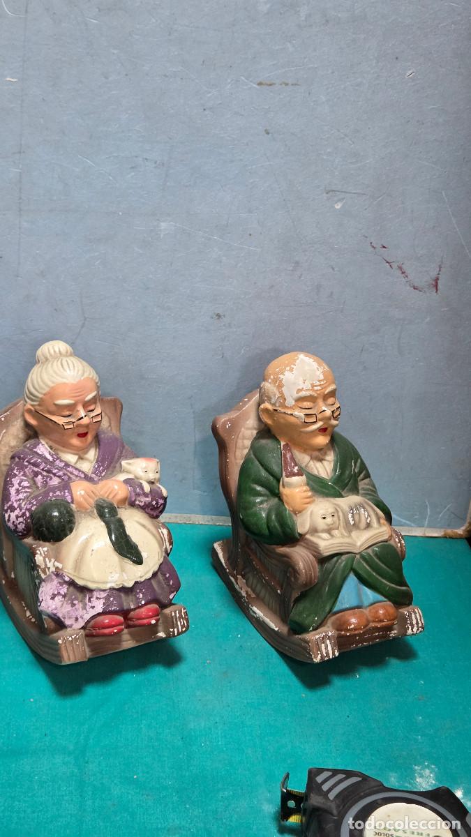 Vintage: 2 huchas de ceramica ancianos