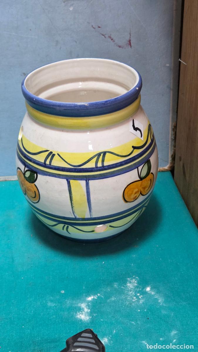 Vintage: tarro de ceramica para ajos
