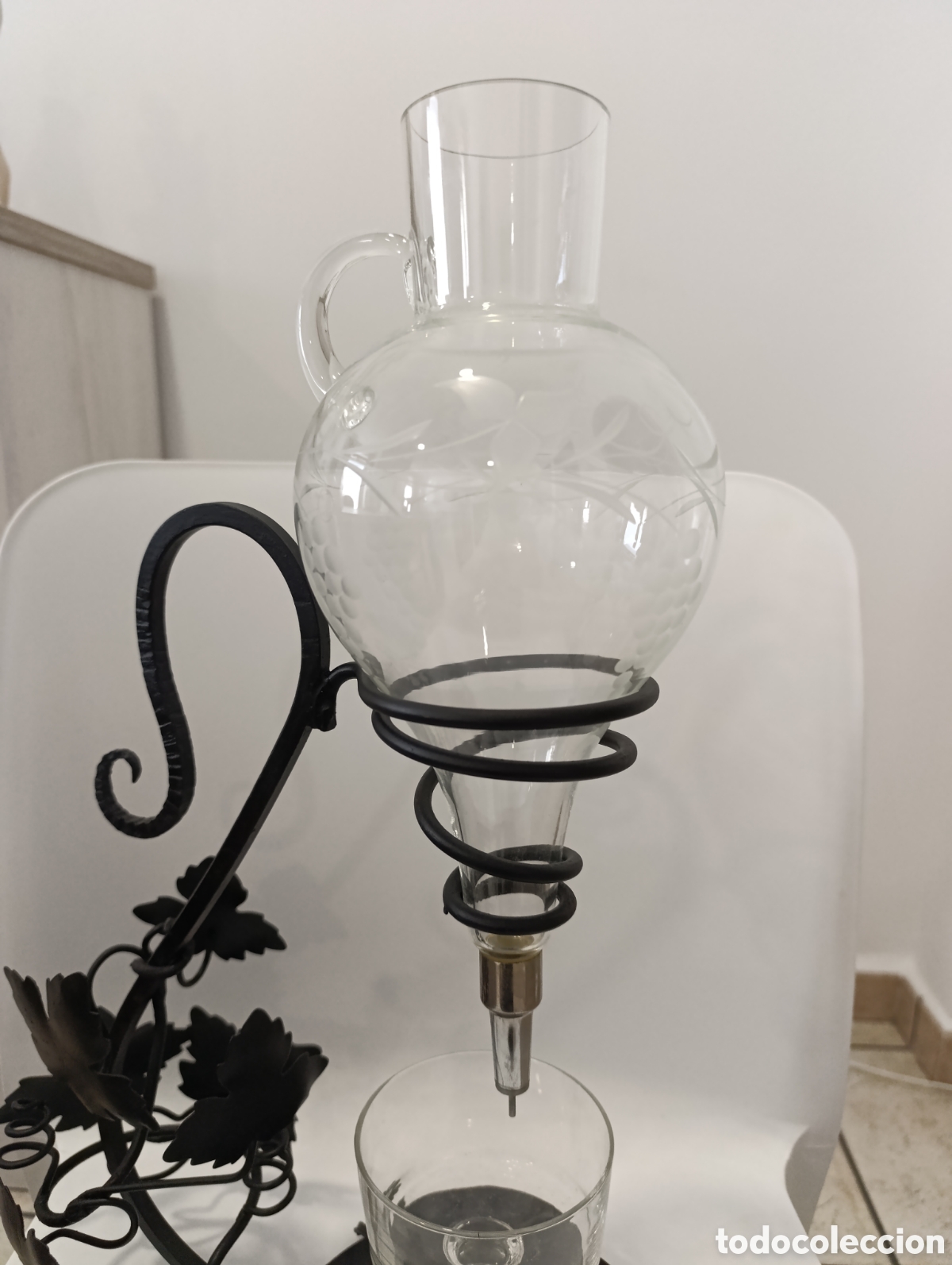 Vintage: Antiguo decantador de vino - Foto 2