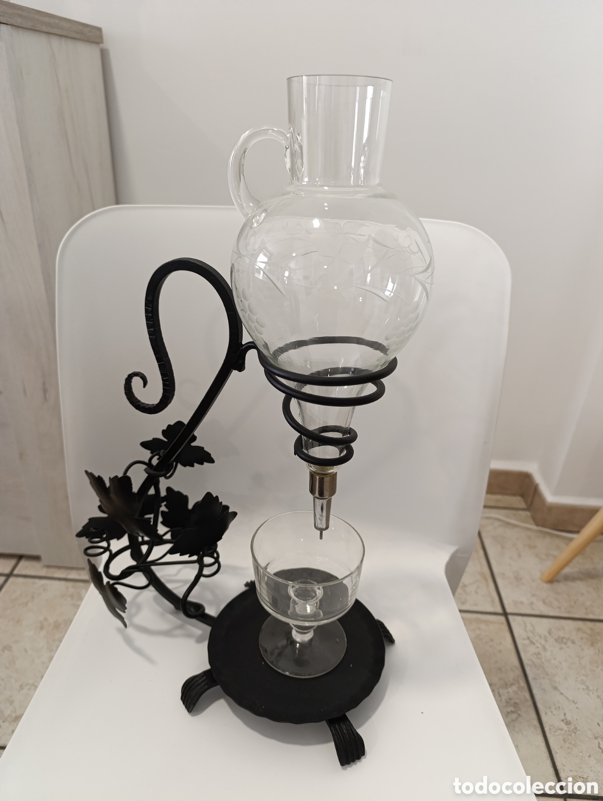 Vintage: Antiguo decantador de vino - Foto 5