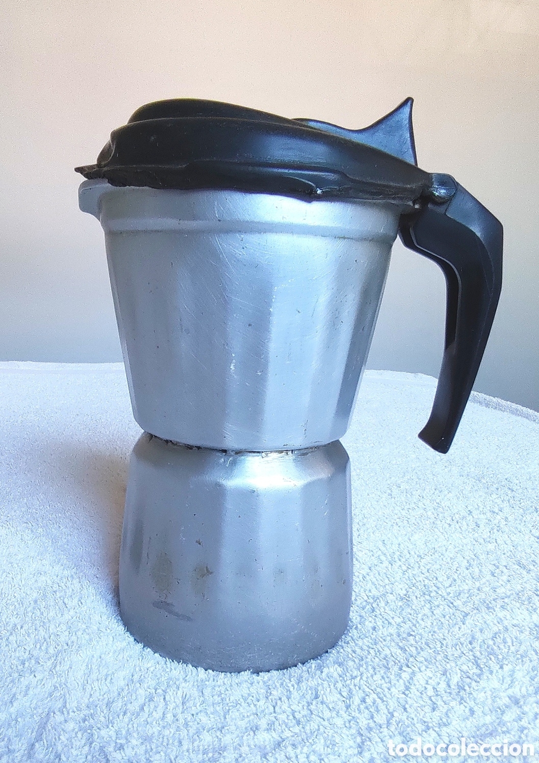 Vintage: Cafetera Italiana Magefesa de aluminio. A&ntilde;os 70.