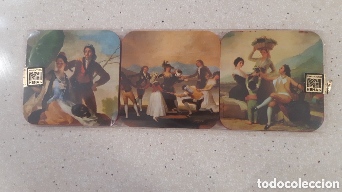 Vintage: Posavasos vintage, escenas Goya.