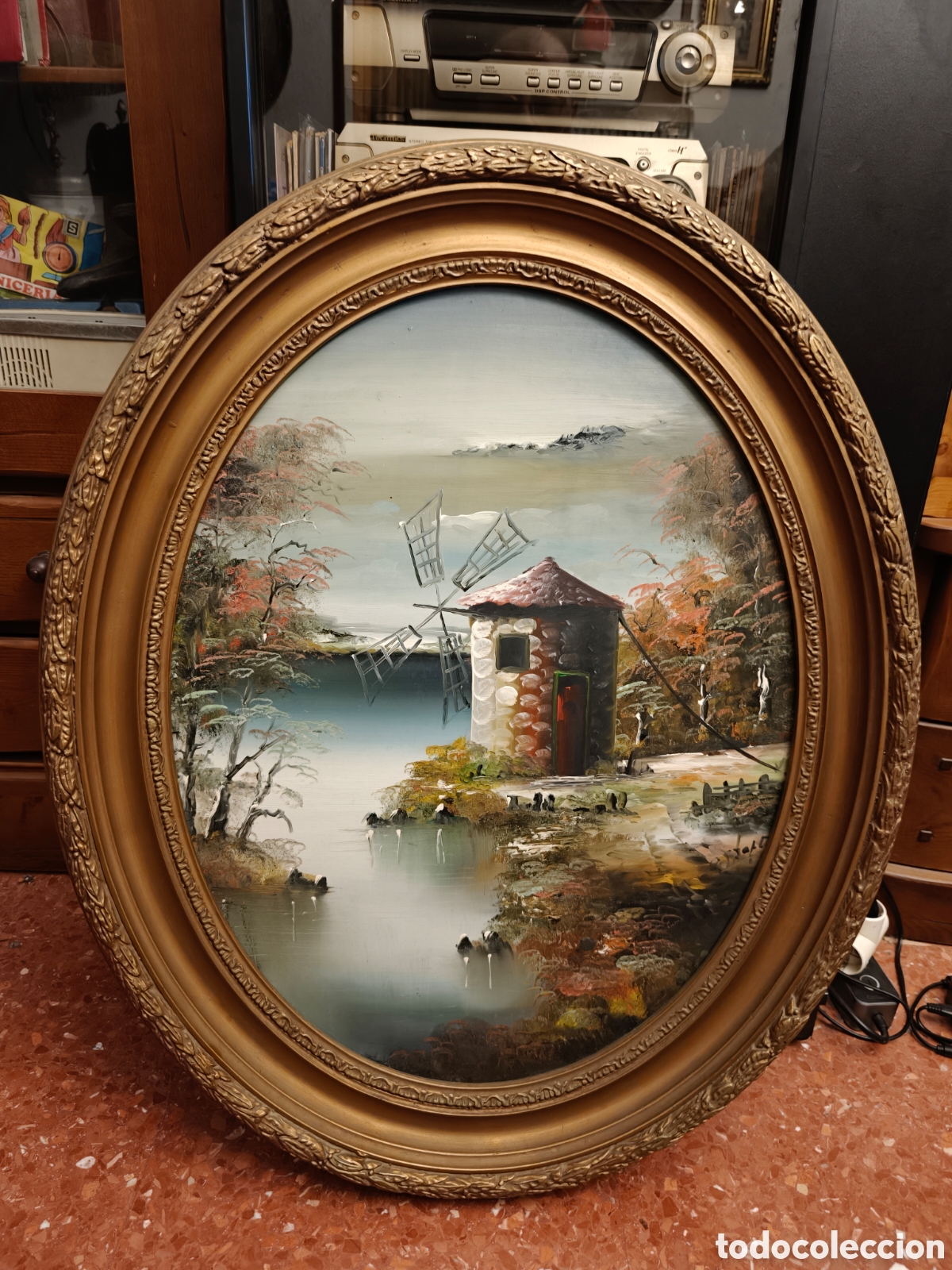 Vintage: BONITO CUADRO CON MOLINO