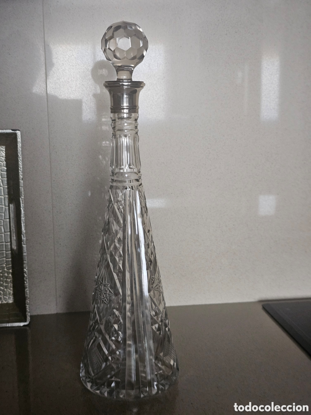 Vintage: Licorera cristal tallado - Foto 1