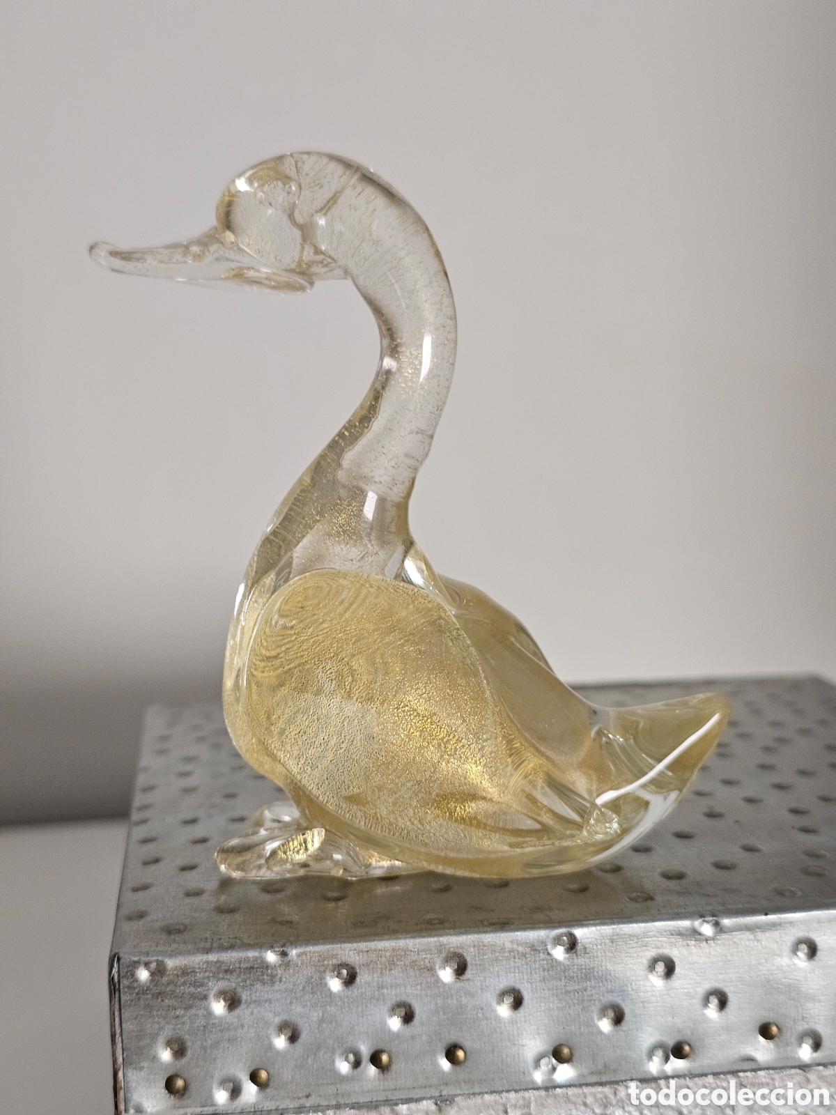 Vintage: Cisne cristal murano