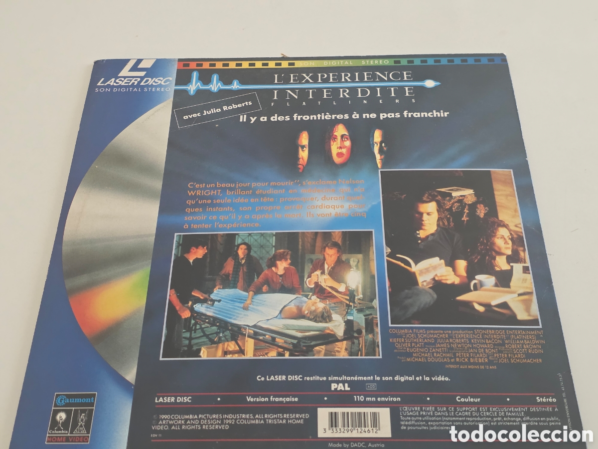Vintage: laserdisc flatliners lexperience interdite julia roberts pal - Foto 7