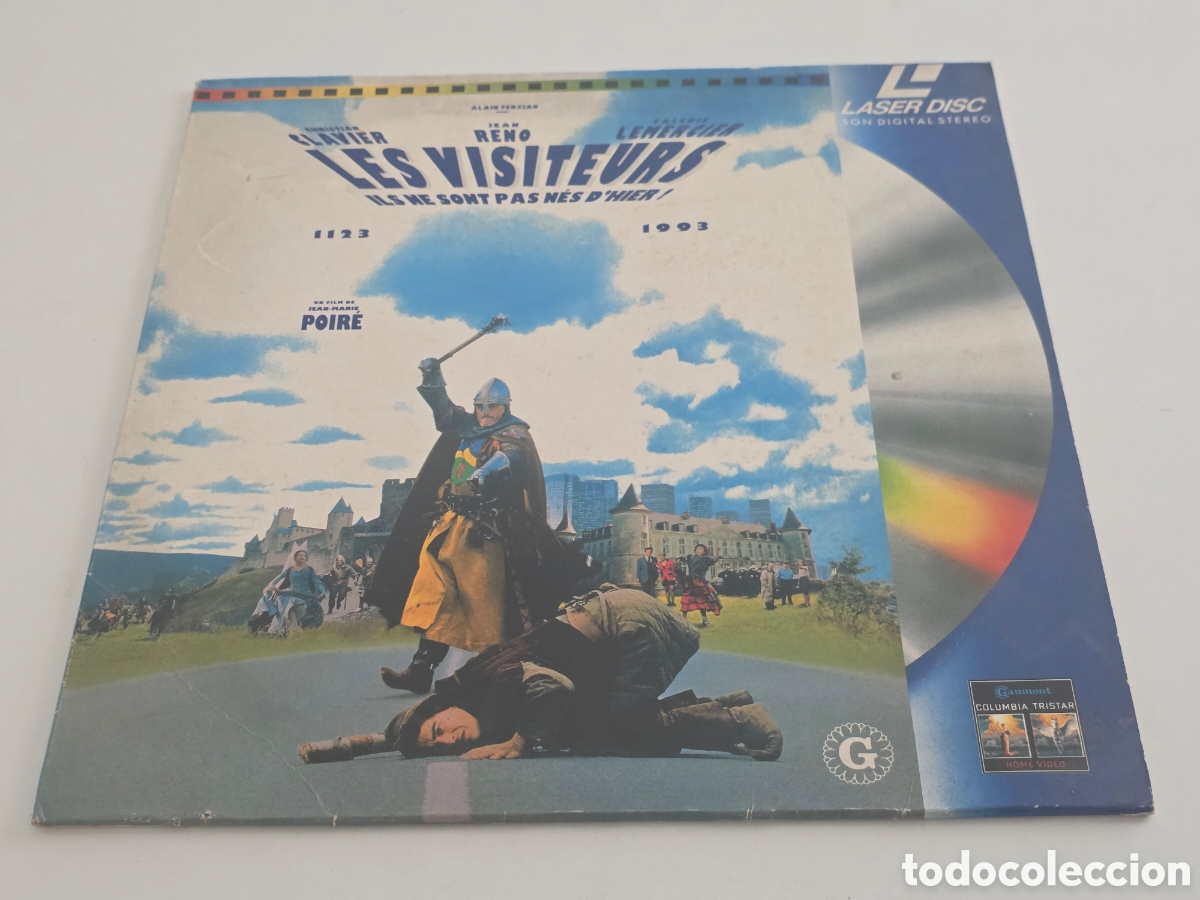 Vintage: laserdisc les visiteurs jean reno christian clavier pal