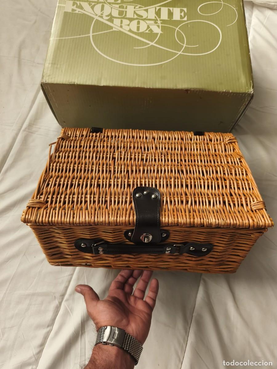 Vintage: The Exquisite Box. Cesta picnic mimbre premium . gourmet . Grupo Disber. Caja original