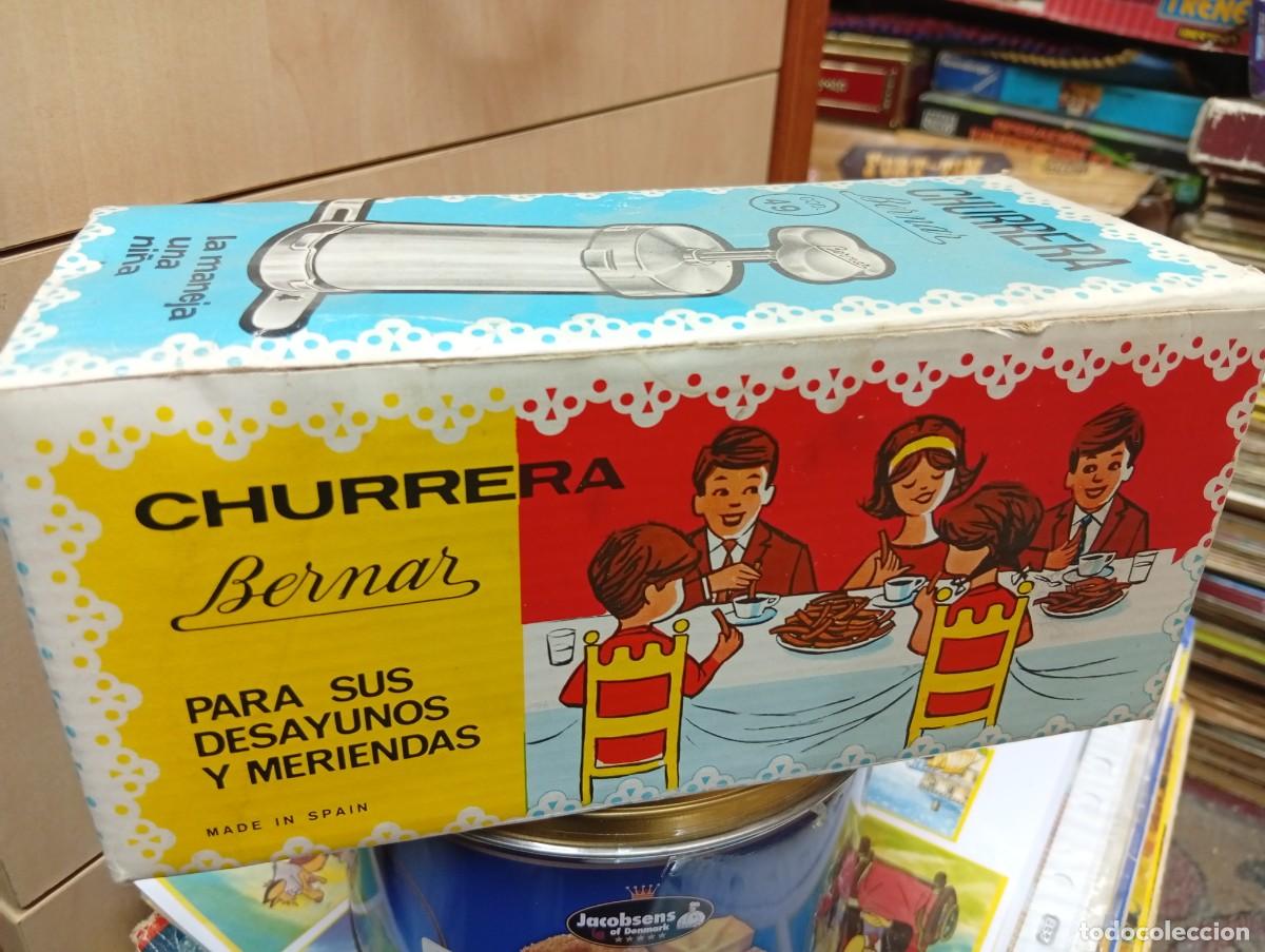 Vintage: Antigua m&aacute;quina de hacer churros Bernar.Churrera.