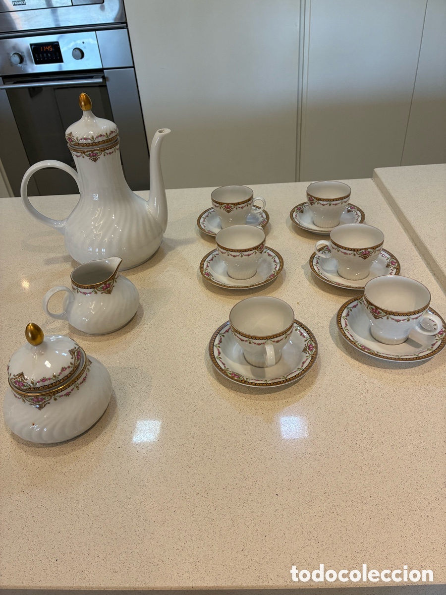 Vintage: JUEGO CAF&Eacute; 6 SERVICIOS TIRSCHENREUTH GERMANY