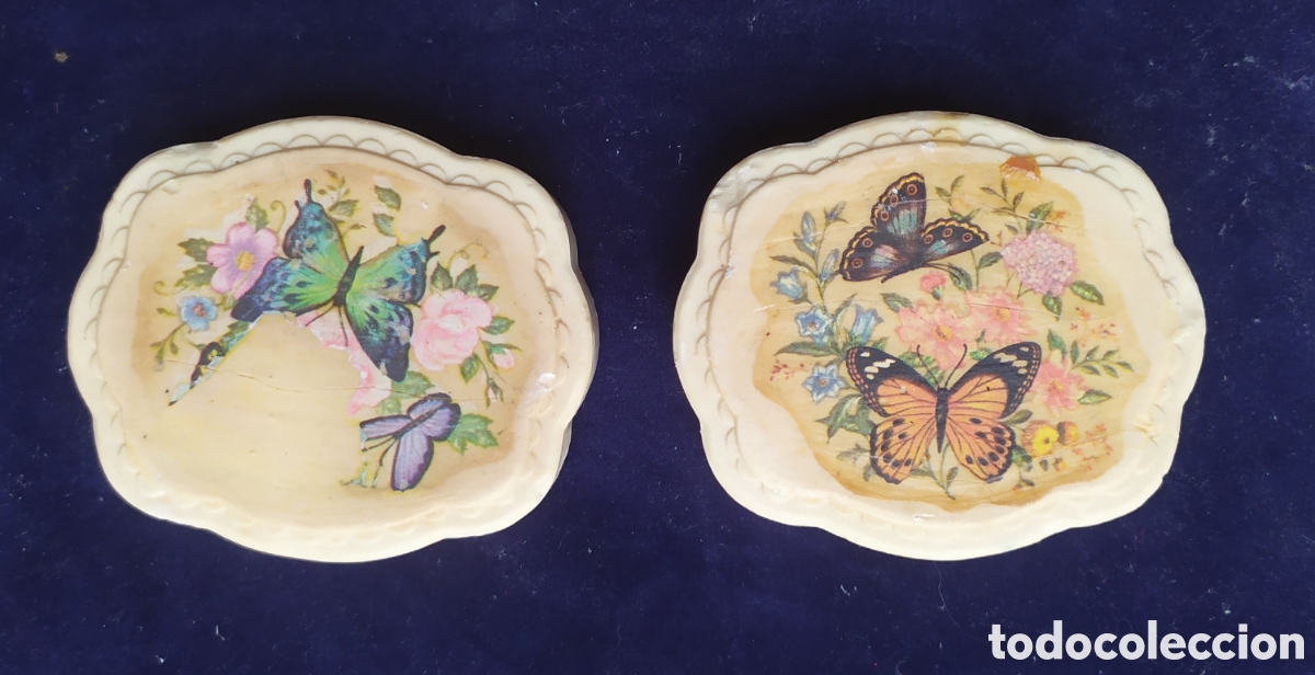 Vintage: Juego de 2 pastillas de jab&oacute;n vintage marca Avon, miden 6.5x7.5 cm.