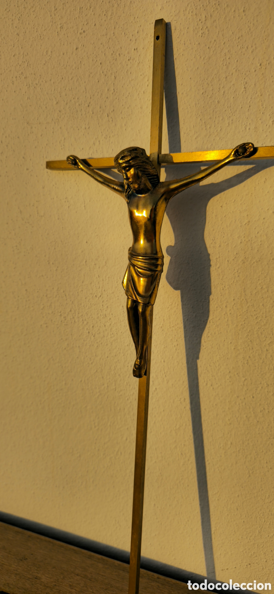 Vintage: Crucifijo Mid Century bronce - Foto 5