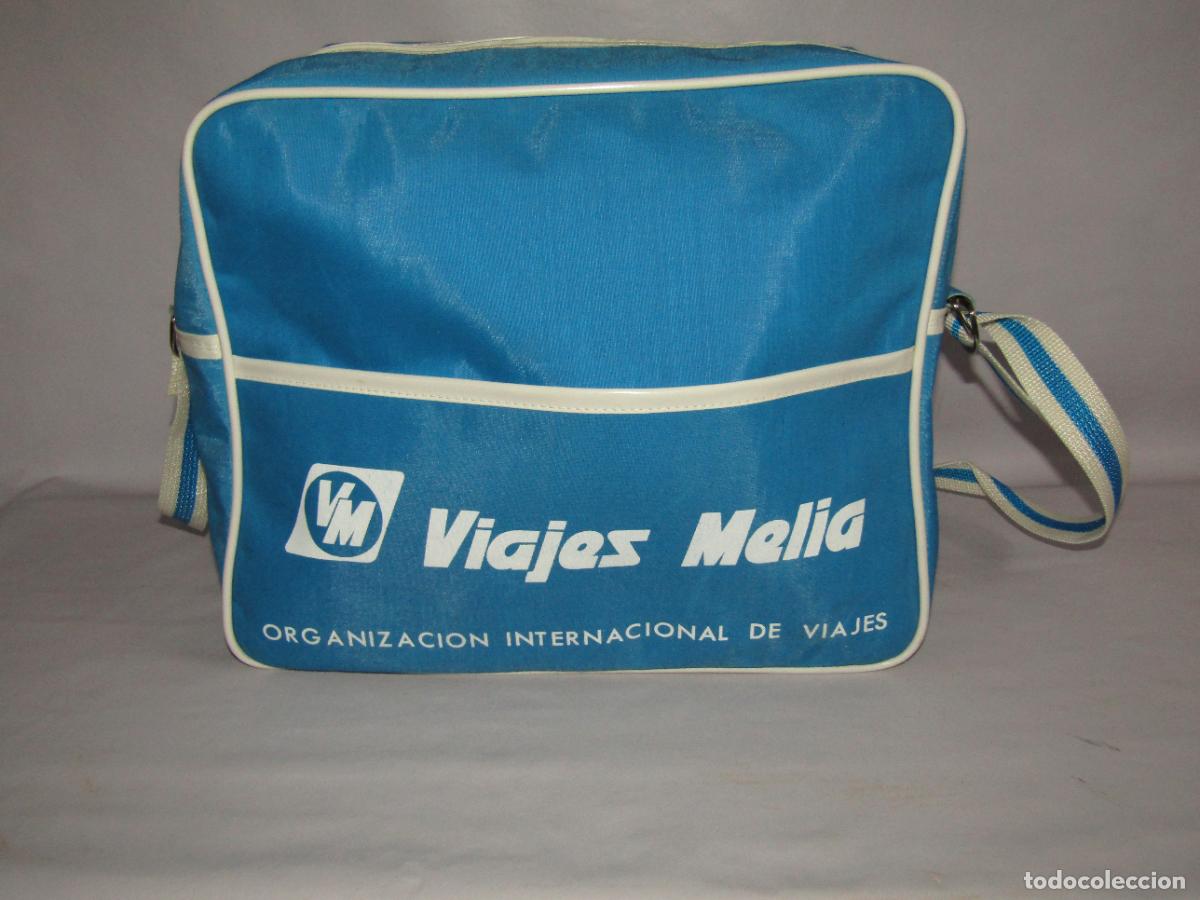 Vintage: Antigua Bolsa de Viaje Obsequio Publicidad de Viajes MELI&Aacute; a Estrenar A&ntilde;o 1980s.