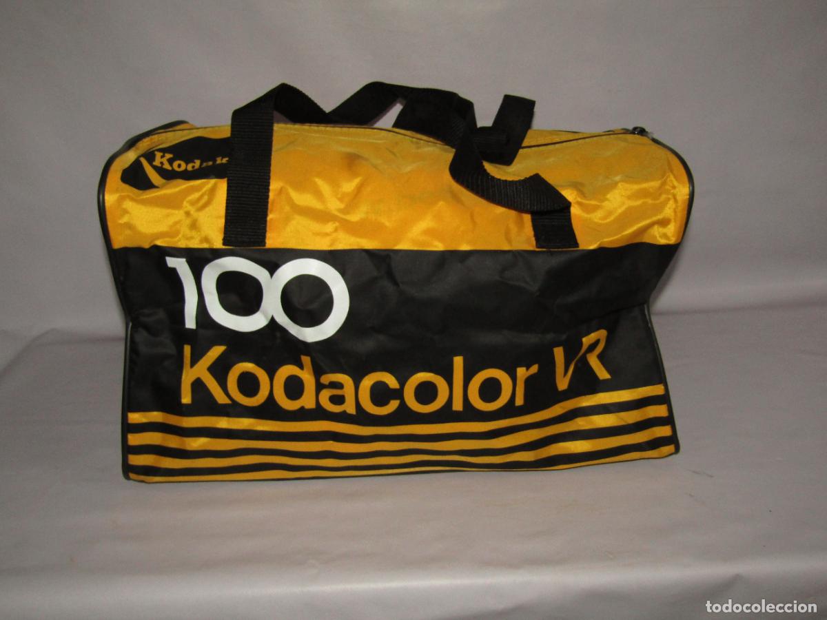 Vintage: Antigua Bolsa de Viaje o Deporte Obsequio Publicidad de KODAK KODACOLOR VR a Estrenar A&ntilde;o 1980s.