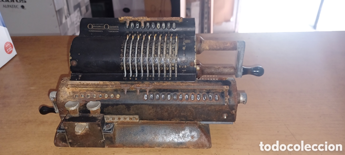Vintage: ANTIGUA MAQUINA SUMADORA CONTABLE MARCA ORIGINAL ODHNER FABRICADA EN SUECIA