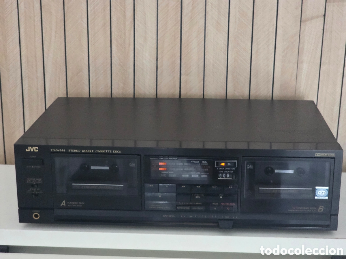 Vintage: jvc td-w444 doble pletina cassette vintage made in japan