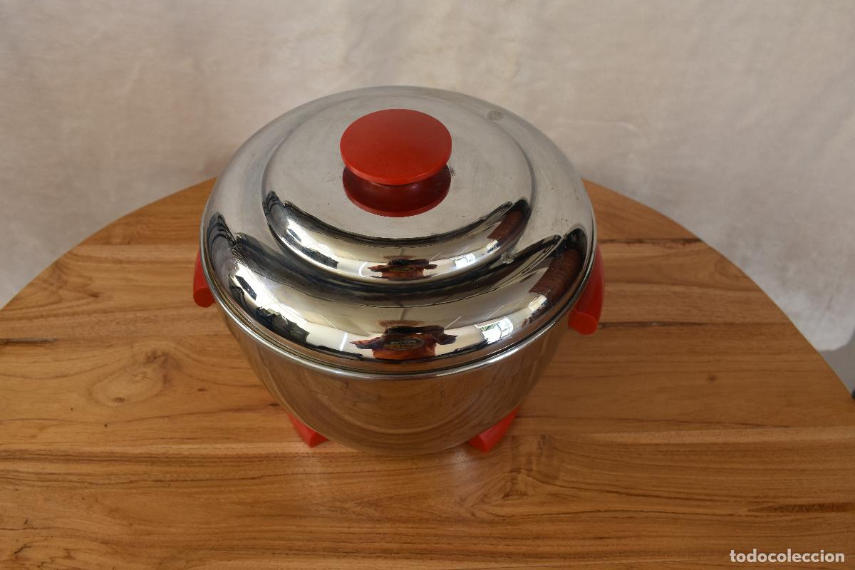 Vintage: Cubitera de acero inoxidable Thermos - Foto 2