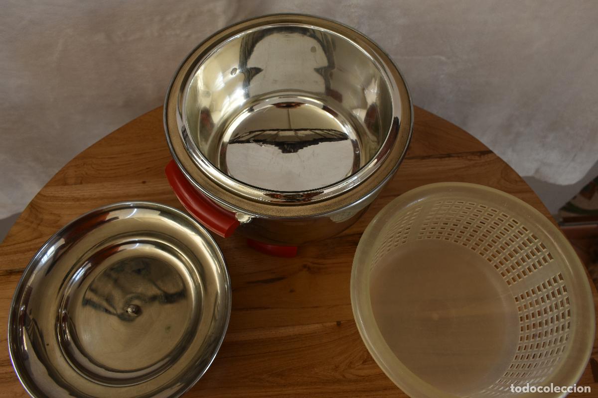 Vintage: Cubitera de acero inoxidable Thermos - Foto 5
