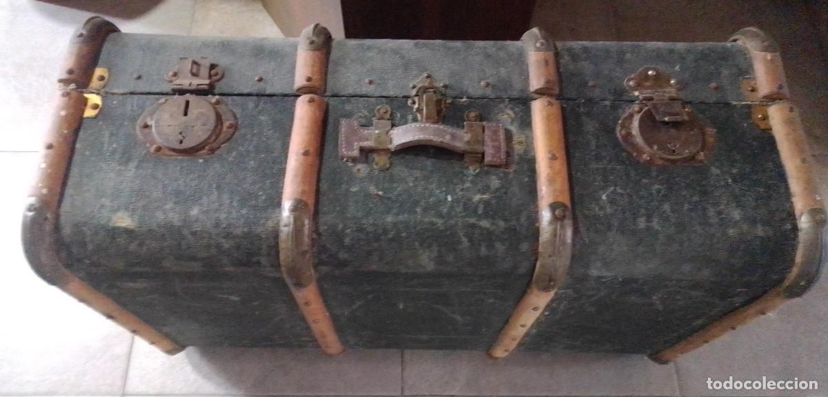 Vintage: baul - maleta viaje Vintage 80x47x33cm