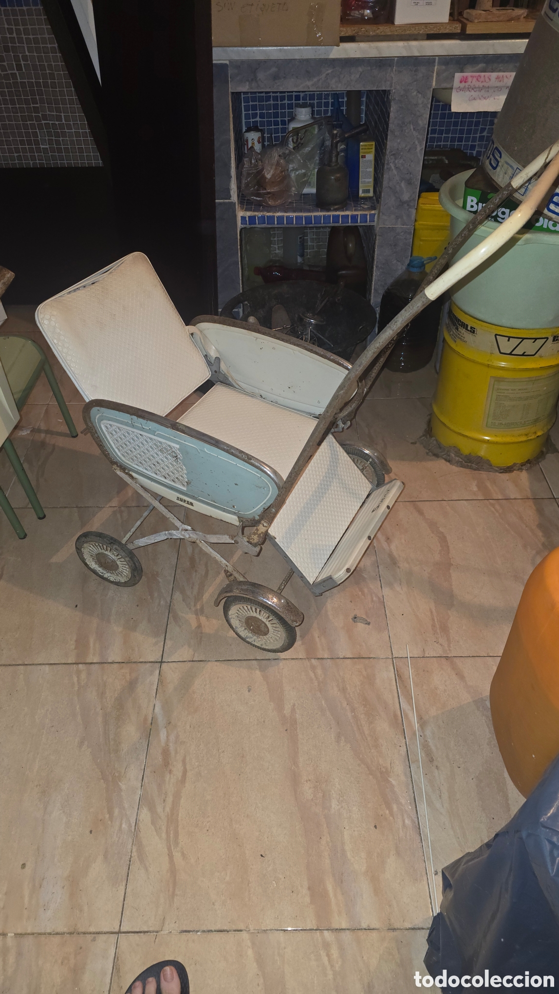 Vintage: Cochecito carro de mu&ntilde;ecas vintage SHURA