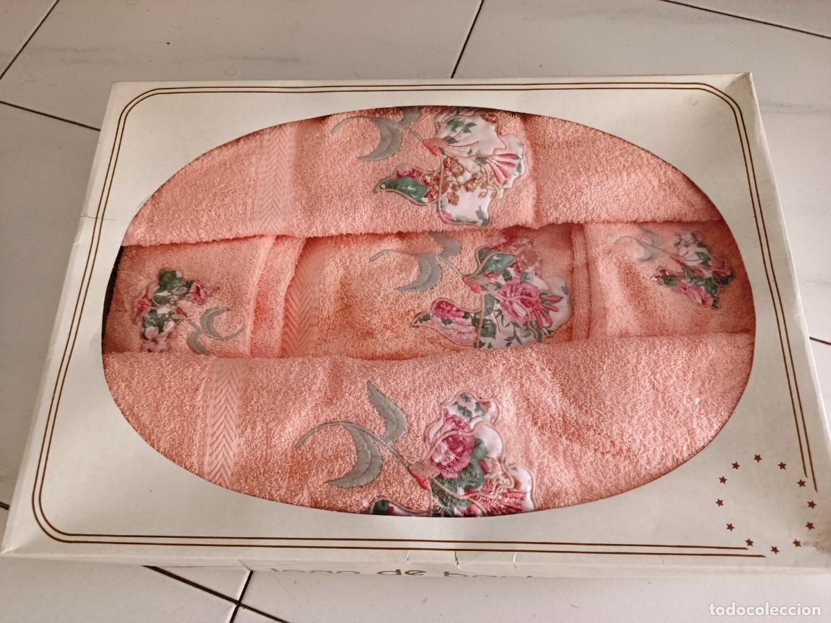 Vintage: LOTE DE TOALLAS DE BA&Ntilde;O VINTAGE DE PORTUGAL A&Ntilde;OS 70.