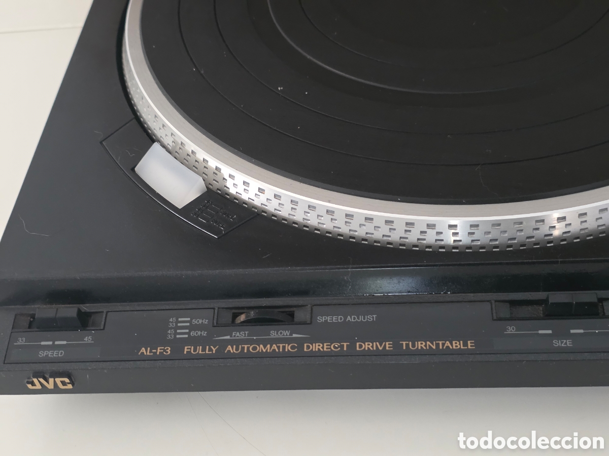 Vintage: jvc al-f3bk tocadiscos direct drive autom&aacute;tico funcionando