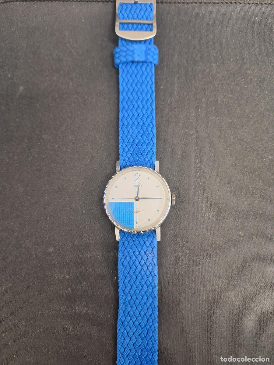 Vintage: Rel&oacute;gio Mec&acirc;nico Sovi&eacute;tico POBEDA Vintage &ndash; Estilo Bauhaus (A Funcionar)