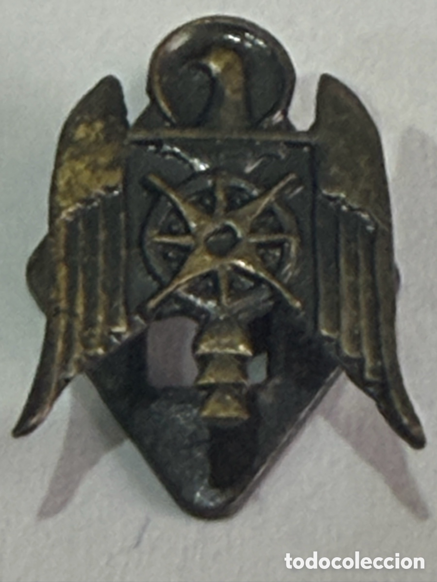 Vintage: Pin &Aacute;guila de San Juan / rueda dentada Falange