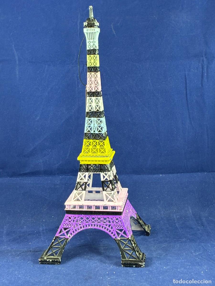 Vintage: Torre Eiffel Metal Numerada Merci Gustave 32 cm Edici&oacute;n Limitada Decoraci&oacute;n Par&iacute;s