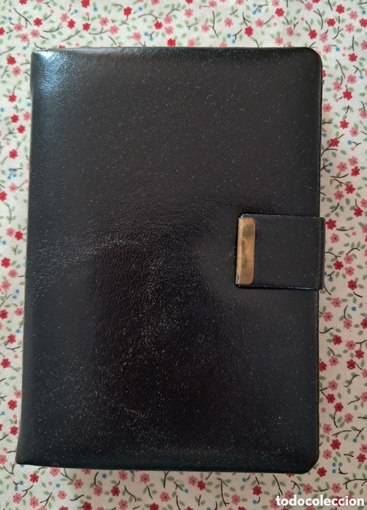 Vintage: Agenda piel acolchada a&ntilde;os 70- 80.