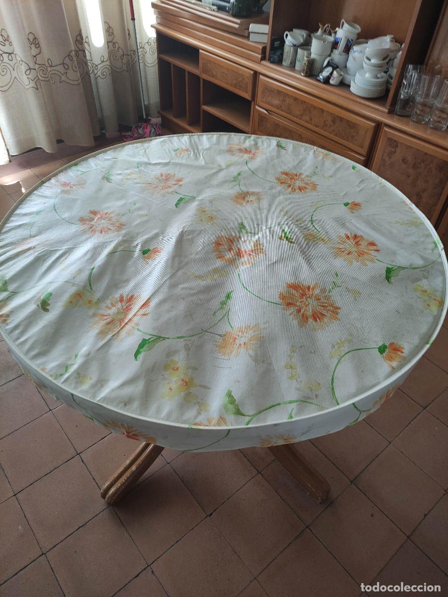 Vintage: Mesa redonda extensible madera - Foto 10