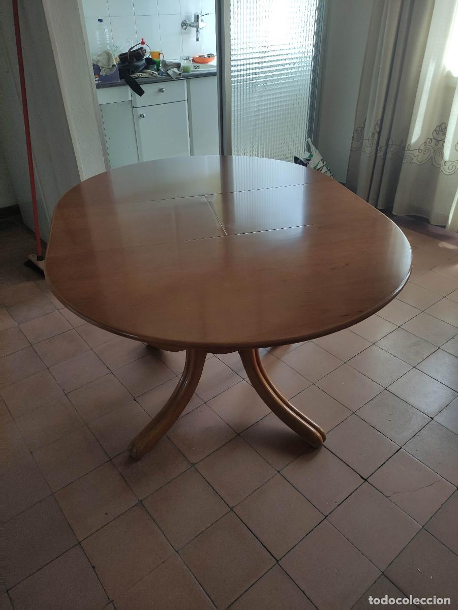 Vintage: Mesa redonda extensible madera - Foto 12