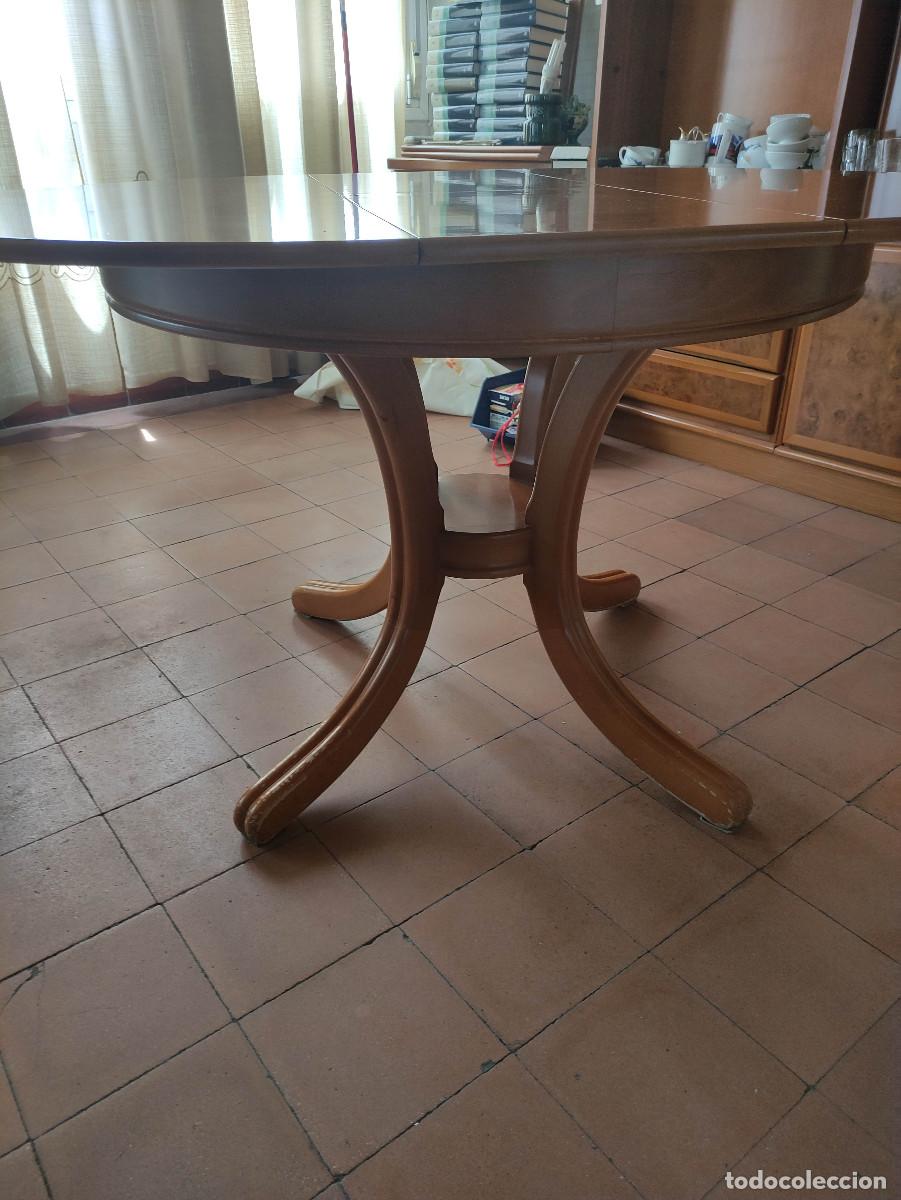 Vintage: Mesa redonda extensible madera - Foto 13
