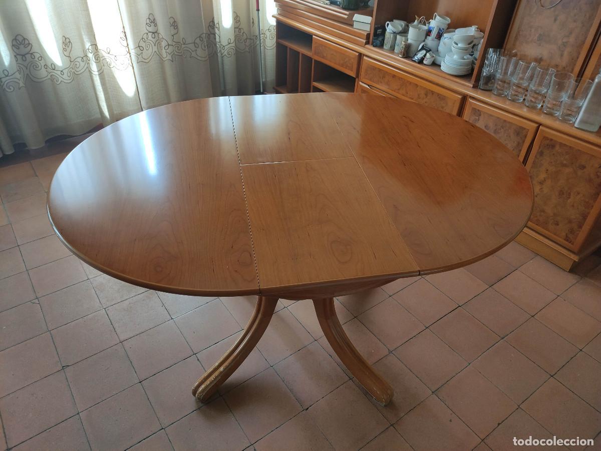 Vintage: Mesa redonda extensible madera - Foto 14
