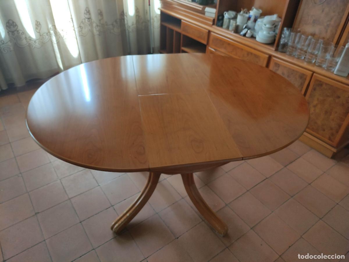 Vintage: Mesa redonda extensible madera - Foto 15