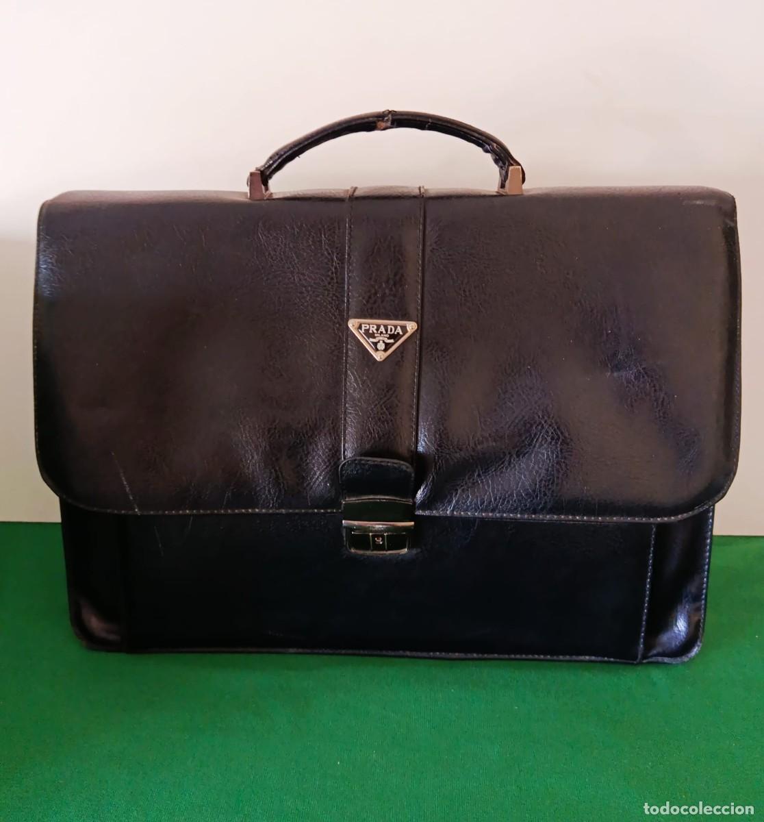 Vintage: Borsa Prada Ventiquattrore Office Vintage - Pelle Nera