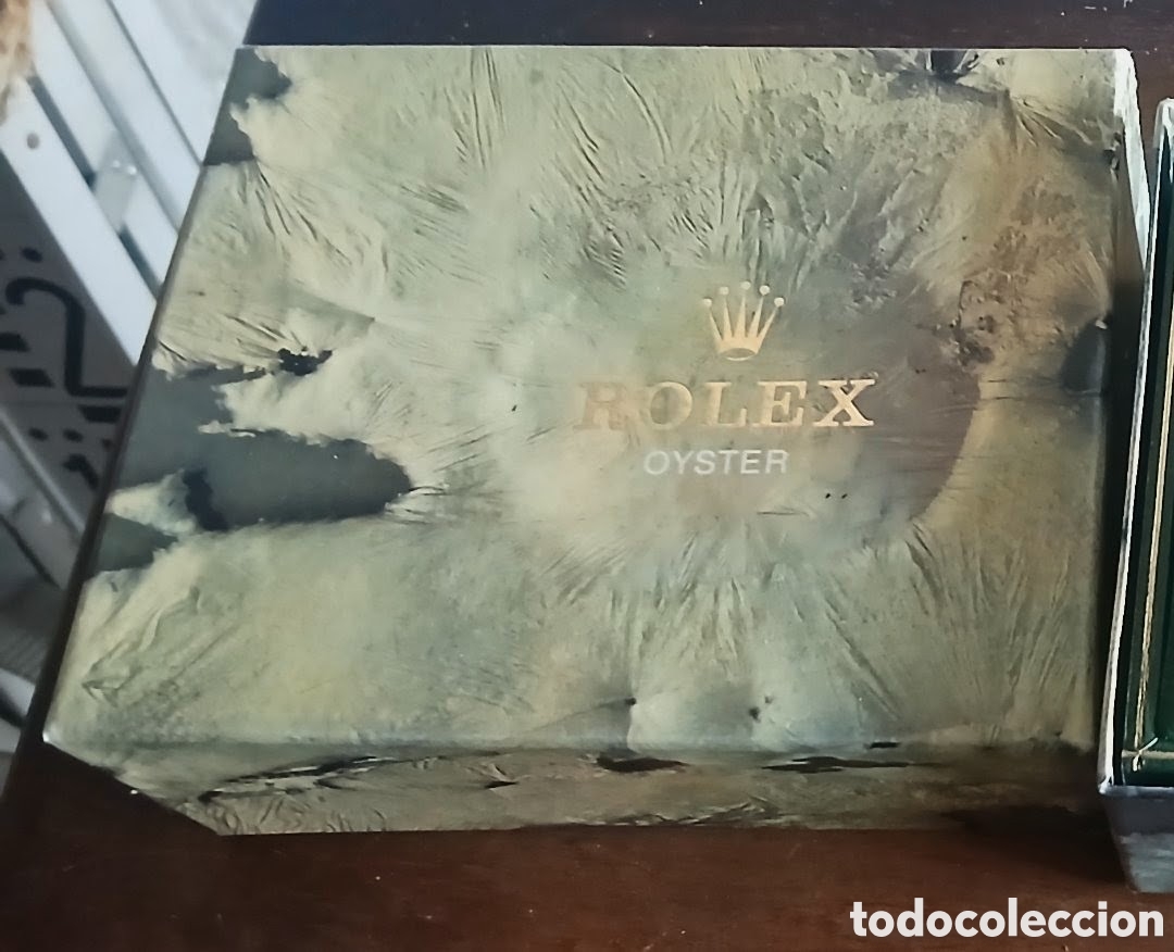 Vintage: CAJA ORIGINAL VACIA DE ROLEX OYSTER Y FOLLETO ORIGINAL JJ