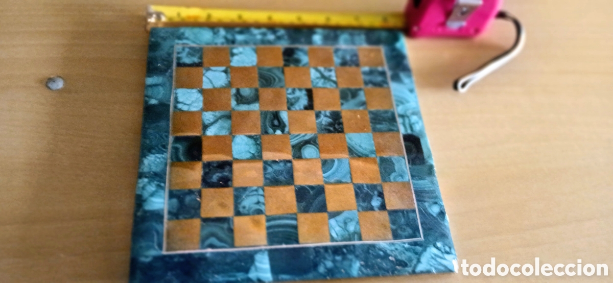 Vintage: TABLERO DE AJEDREZ DE PIEDRA JJ