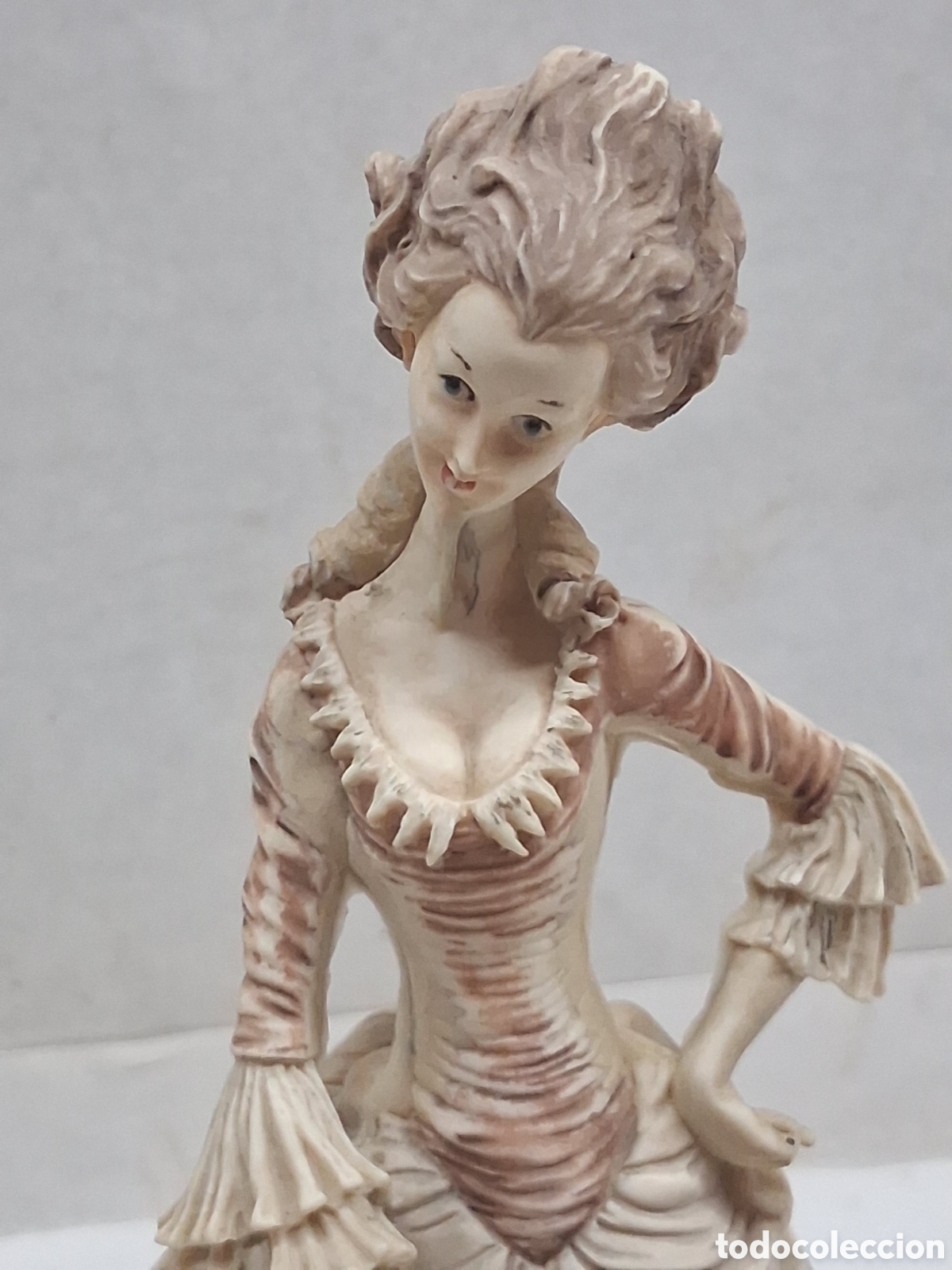 Vintage: Dama con pluma resina - Foto 3